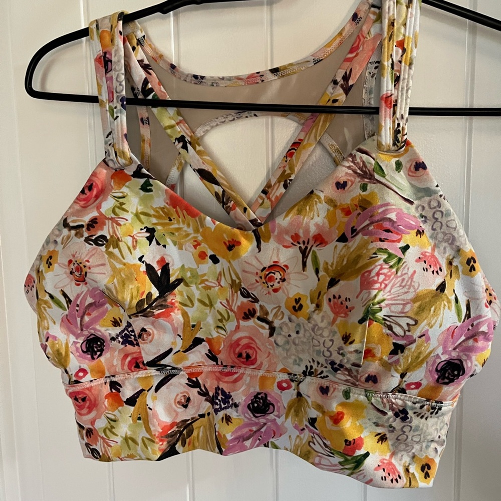 Born Primitive Floral Sports Bra in White, Pink, Yellow, Green Nursing Bra